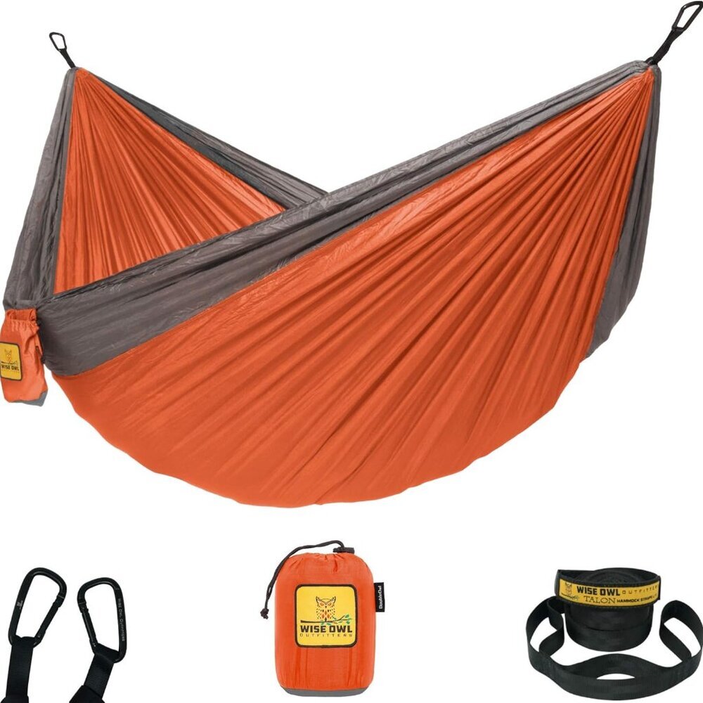 Camping Hammock – 500lbs Portable Hammock with Tree Straps - Travel, Backpacking